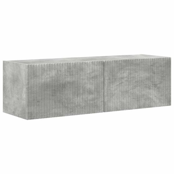 TV стенен шкаф 2 pcs Бетон 98 x 31 x 29,5 см Инженерно дърво