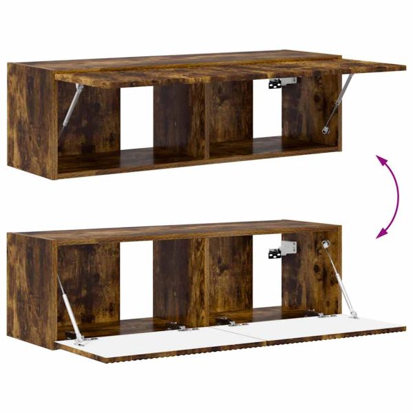 TV стенен шкаф Димян дъб 98 x 31 x 29,5 см Инженерно дърво