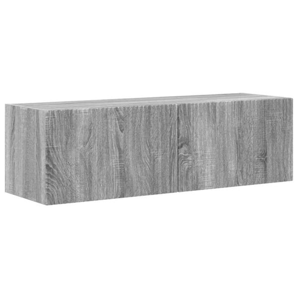 TV стенен шкаф Сив Сонома 98 x 31 x 29,5 см Инженерно дърво