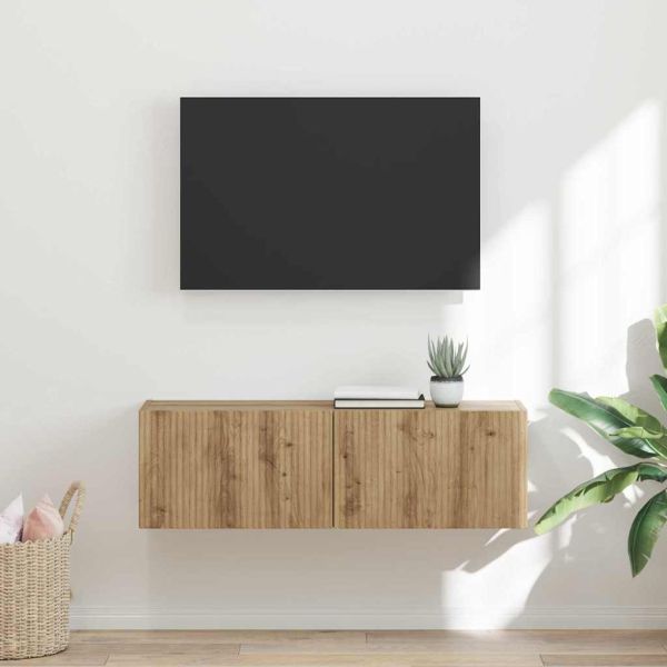TV стенен шкаф Дъб Артизан 98 x 31 x 29,5 см Инженерно дърво