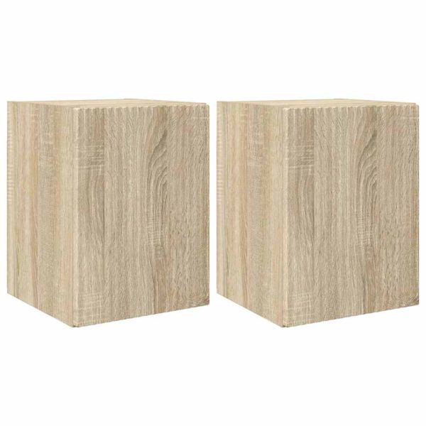 TV стенен шкаф 2 pcs Сонома 30 x 31 x 40 см Инженерно дърво
