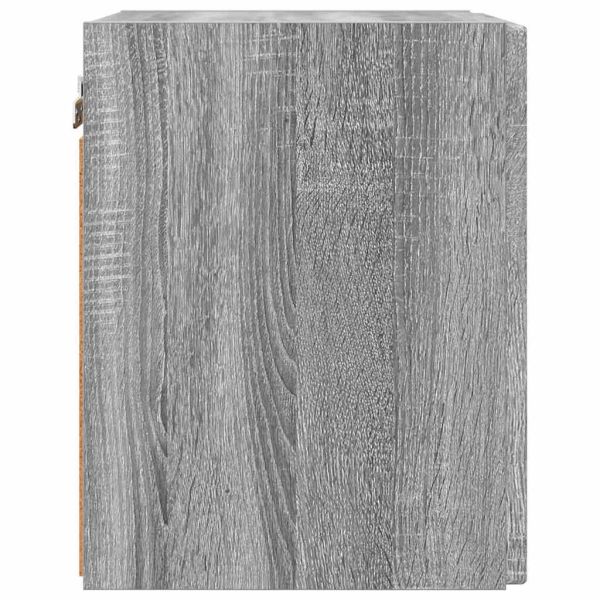 TV стенен шкаф 2 pcs Сив Сонома 30 x 31 x 40 см Инженерно дърво