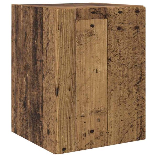 TV стенен шкаф 2 pcs Старо дърво 30 x 31 x 40 см
