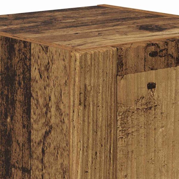 TV стенен шкаф 2 pcs Старо дърво 30 x 31 x 40 см