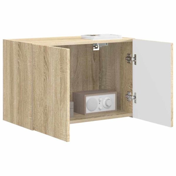 TV стенен шкаф Сонома дъб 59,5 x 31 x 40 см Инженерно дърво