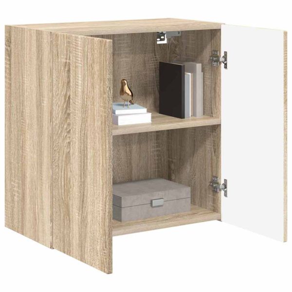 TV стенен шкаф Сонома дъб 59,5 x 31 x 60 см Инженерно дърво