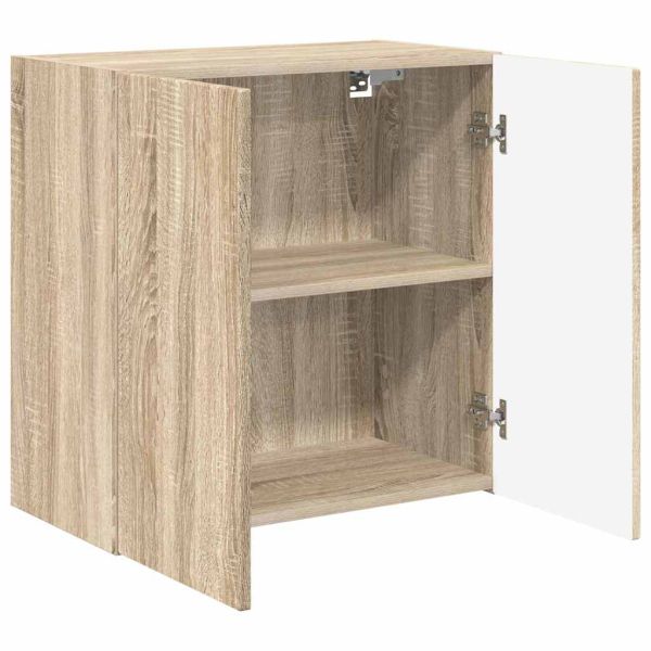 TV стенен шкаф Сонома дъб 59,5 x 31 x 60 см Инженерно дърво