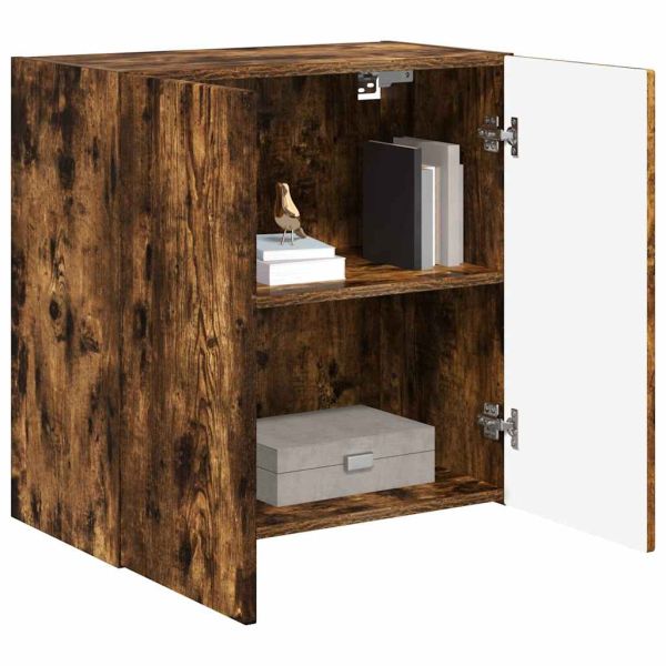 TV стенен шкаф Димян дъб 59,5 x 31 x 60 см Инженерно дърво