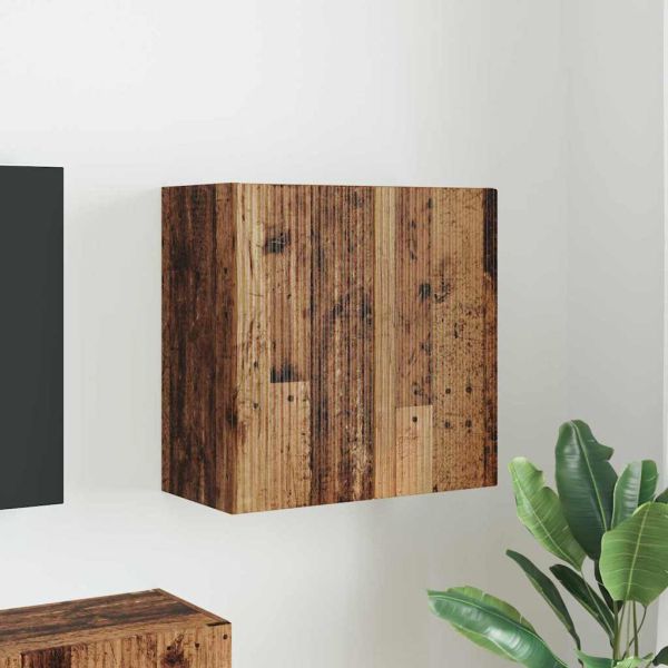 TV стенен шкаф Старо дърво 59,5 x 31 x 60 см Инженерно дърво
