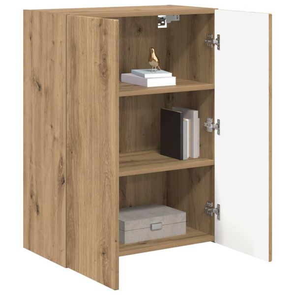 TV стенен шкаф Дъб 59,5 x 31 x 80 см Инженерно дърво