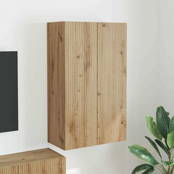 TV стенен шкаф Дъб 59,5 x 31 x 100 см Инженерно дърво