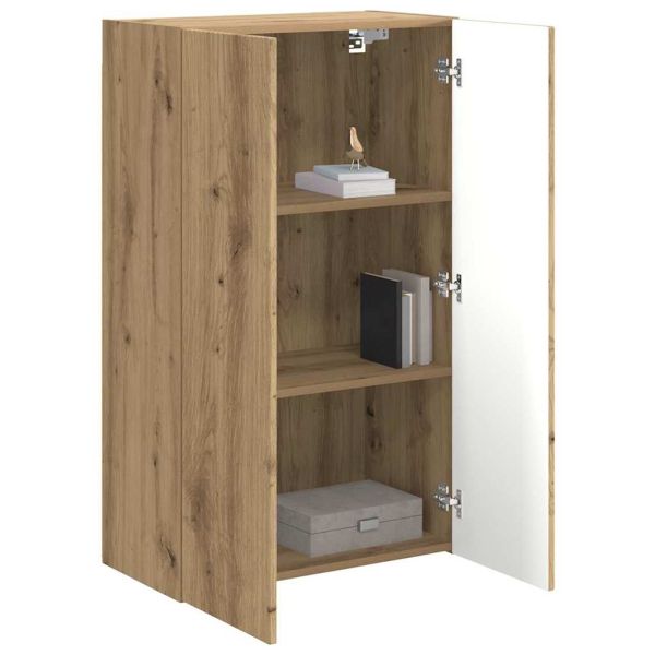 TV стенен шкаф Дъб 59,5 x 31 x 100 см Инженерно дърво