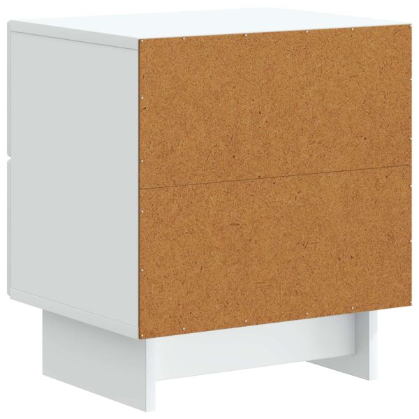 Нощен шкаф 2 pcs Бяло 43 x 34,5 x 47,5 см Инженерна дървесина