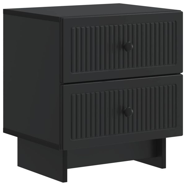 Нощен шкаф 2 pcs Черно 43 x 34,5 x 47,5 см Инженерна дървесина
