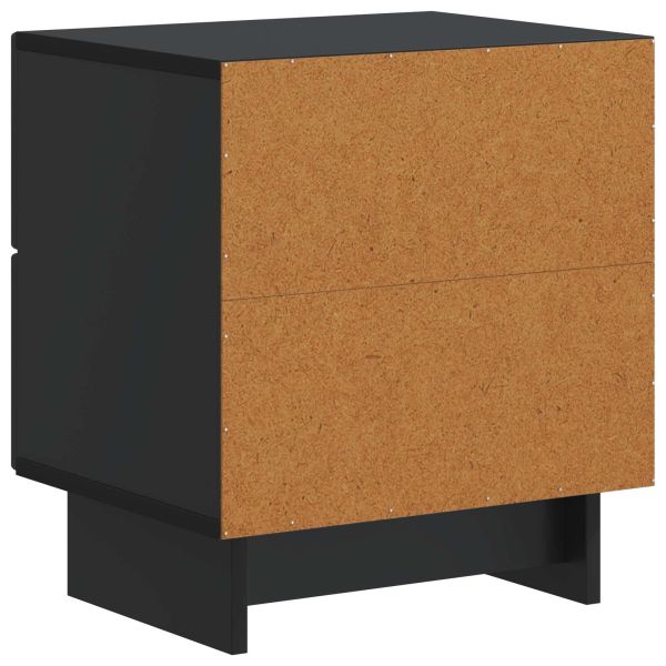 Нощен шкаф 2 pcs Черно 43 x 34,5 x 47,5 см Инженерна дървесина