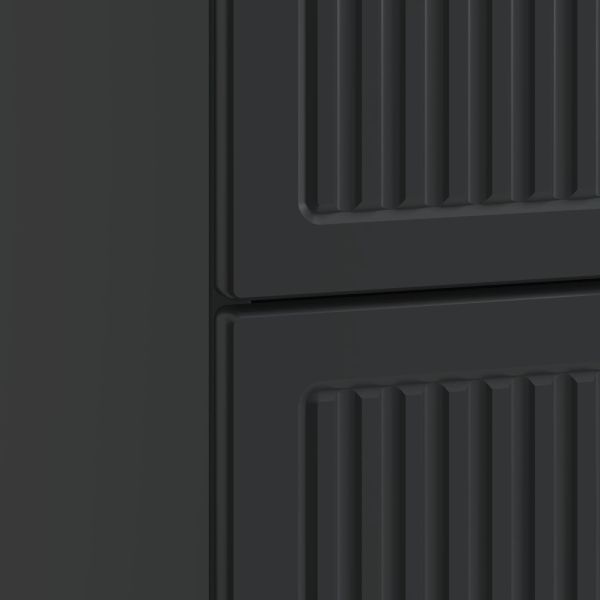 Нощен шкаф 2 pcs Черно 43 x 34,5 x 47,5 см Инженерна дървесина