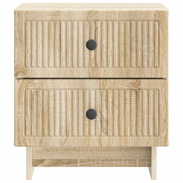 Нощен шкаф с чекмедже 2 pcs Дъб сонома 43 x 34,5 x 47,5 см