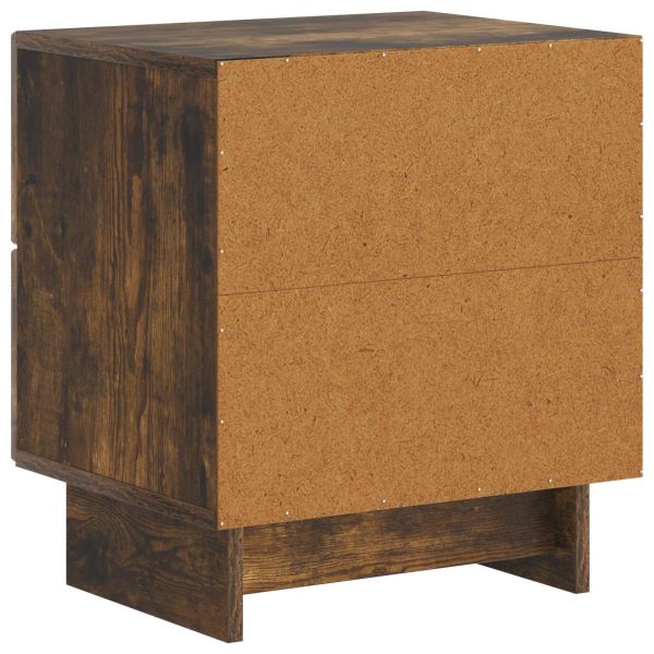 Нощен шкаф с чекмедже 2 pcs Опушен дъб 43 x 34,5 x 47,5 см