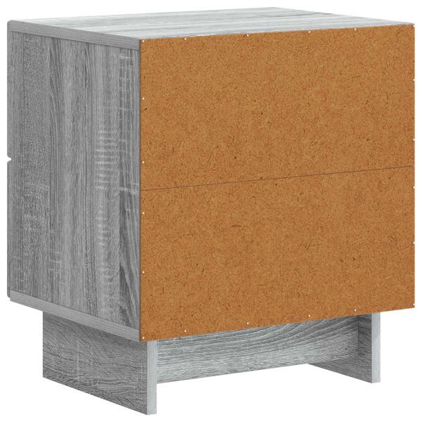 Нощен шкаф с чекмедже 2 pcs Сива сонома 43 x 34,5 x 47,5 см