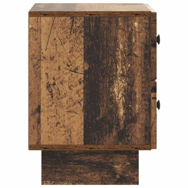Нощен шкаф с чекмедже 2 pcs Старо дърво 43 x 34,5 x 47,5 см