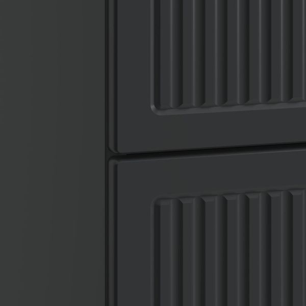 Нощен шкаф Черно 62 x 34,5 x 47,5 см Инженерна дървесина