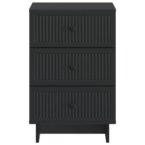 Нощен шкаф Черно 43 x 41 x 66,5 см Инженерна дървесина
