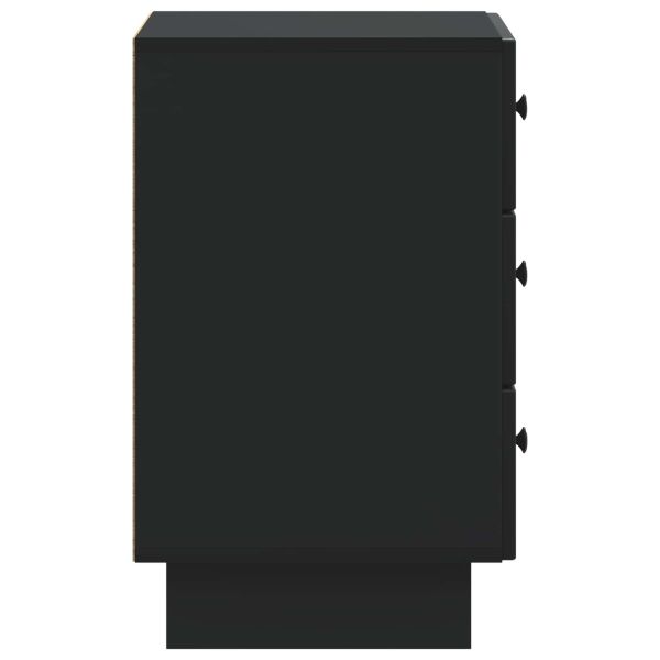 Нощен шкаф Черно 43 x 41 x 66,5 см Инженерна дървесина