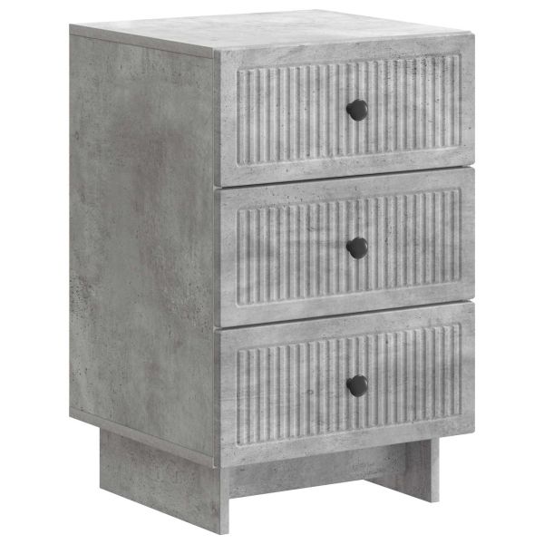 Нощен шкаф Бетонно сиво 43 x 41 x 66,5 см Инженерна дървесина