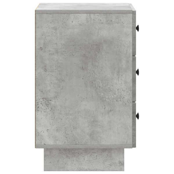 Нощен шкаф Бетонно сиво 43 x 41 x 66,5 см Инженерна дървесина