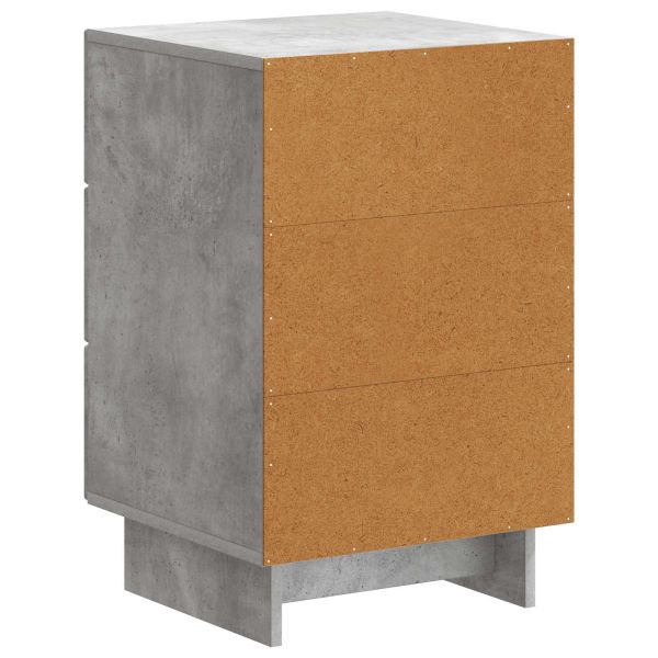 Нощен шкаф Бетонно сиво 43 x 41 x 66,5 см Инженерна дървесина