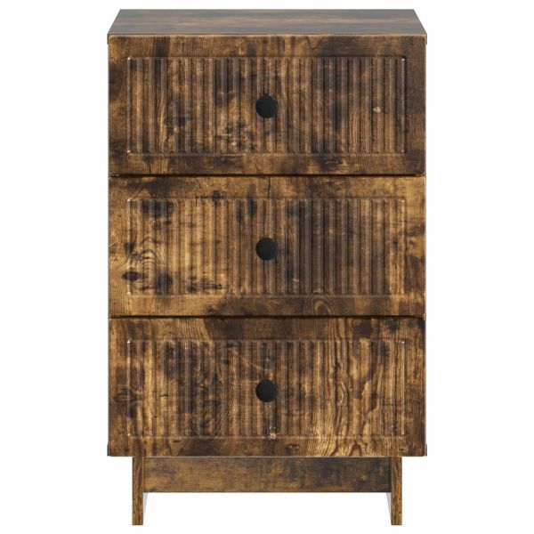 Нощен шкаф Опушен дъб 43 x 41 x 66,5 см Инженерна дървесина