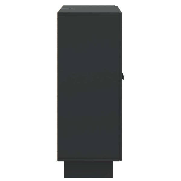 Служебен шкаф Черно 66 x 34,5 x 90 см Инженерна дървесина