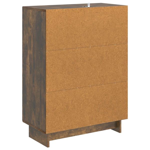 Служебен шкаф Опушен дъб 66 x 34,5 x 90 см Инженерна дървесина