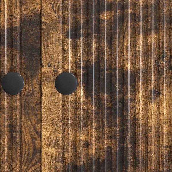 Служебен шкаф Опушен дъб 66 x 34,5 x 90 см Инженерна дървесина