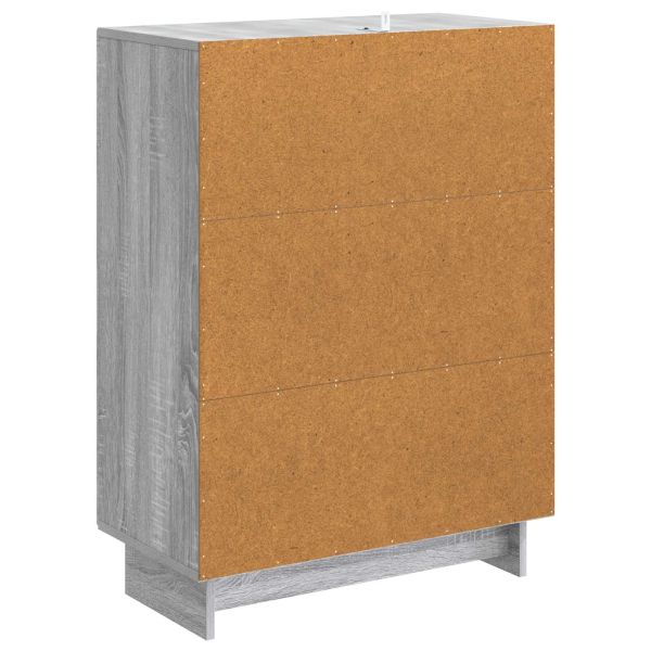 Служебен шкаф Сива сонома 66 x 34,5 x 90 см Инженерна дървесина