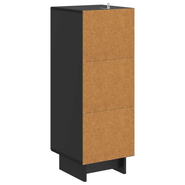 За шкафове Черен 33 x 34,5 x 90 см Инженерен дървен материал