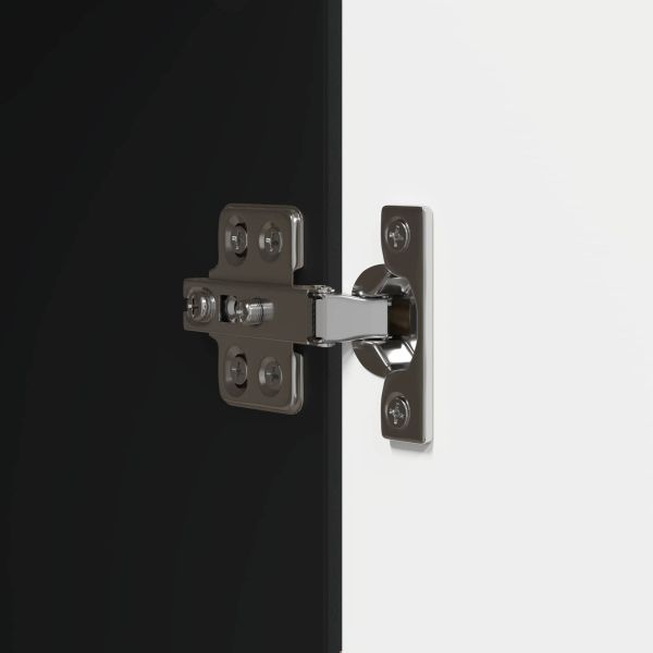 За шкафове Черен 33 x 34,5 x 90 см Инженерен дървен материал