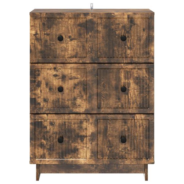 Чекмеджетен шкаф Опушен дъб 66 x 34,5 x 90 см