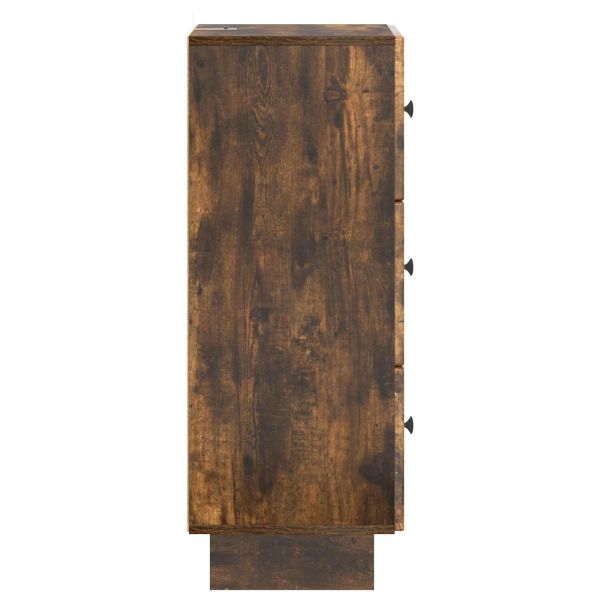 Чекмеджетен шкаф Опушен дъб 33 x 34,5 x 90 см
