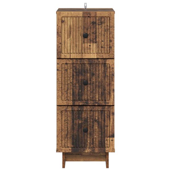 Чекмеджетен шкаф Старо дърво 33 x 34,5 x 90 см