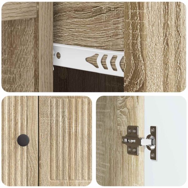 Служебен шкаф Дъб сонома 66 x 34,5 x 90 см Инженерна дървесина