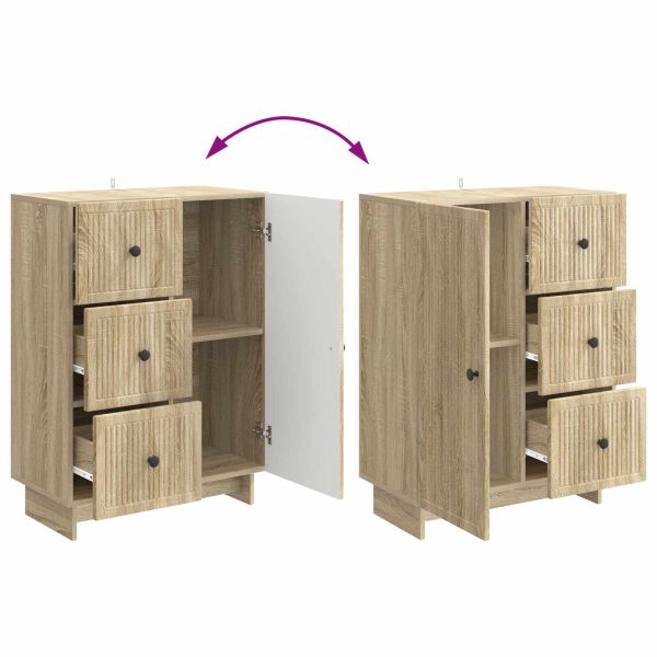 Служебен шкаф Дъб сонома 66 x 34,5 x 90 см Инженерна дървесина