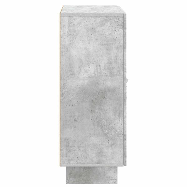 Служебен шкаф с чекмедже Бетонно сиво 66 x 34,5 x 90 см