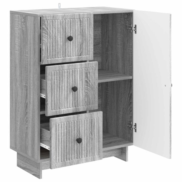 Служебен шкаф Сива сонома 66 x 34,5 x 90 см Инженерна дървесина