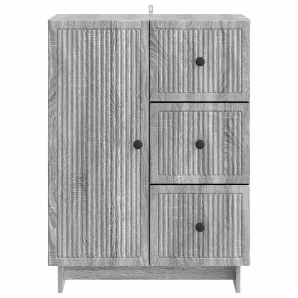 Служебен шкаф Сива сонома 66 x 34,5 x 90 см Инженерна дървесина