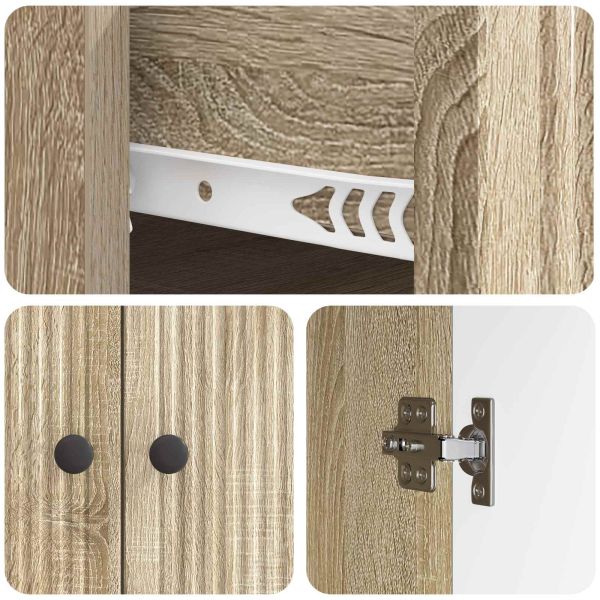 Служебен шкаф Дъб сонома 66 x 34,5 x 90 см Инженерна дървесина