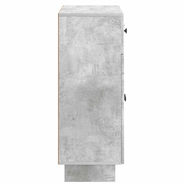 Служебен шкаф с чекмедже Бетонно сиво 66 x 34,5 x 90 см