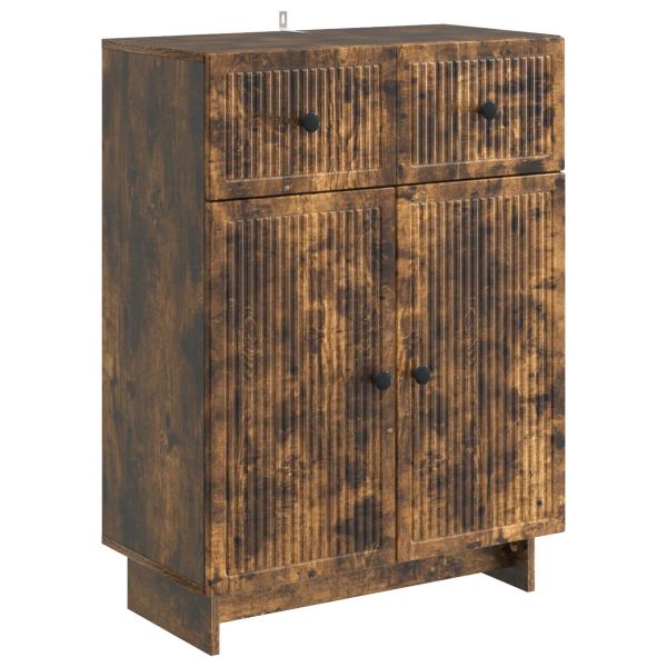 Служебен шкаф Опушен дъб 66 x 34,5 x 90 см Инженерна дървесина