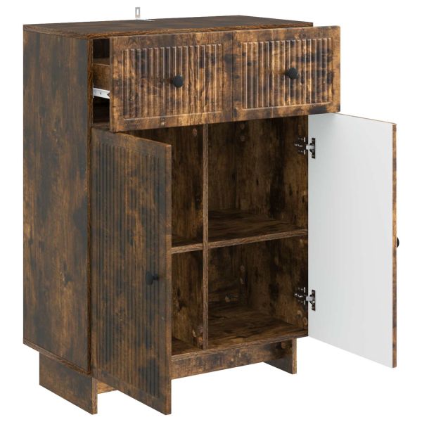 Служебен шкаф Опушен дъб 66 x 34,5 x 90 см Инженерна дървесина