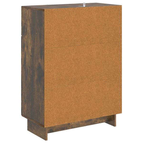 Служебен шкаф Опушен дъб 66 x 34,5 x 90 см Инженерна дървесина